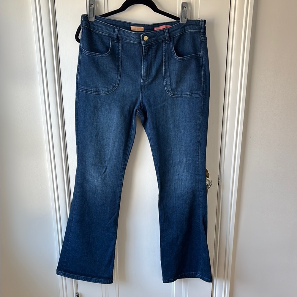Pilcro Blue Flare Leg Jeans